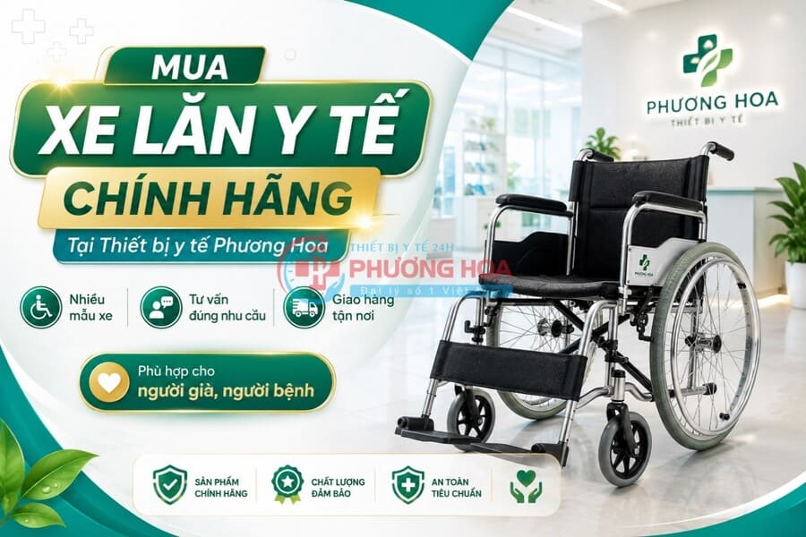 Kích thước xe lăn y tế 
